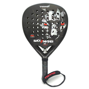 Raqueta de Pádel Negra de Fibra de Carbono 2025 con Empuñadura de PU en Forma de Gota, 360g - Product Image 2