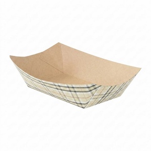 Barquettes en papier anti-graisse de qualité supérieure pour aliments frits et snacks, 6x10 pouces, en forme de bateau, pour gaufres et desserts - Product Image 1