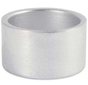 Anneaux de serviette décoratifs en aluminium argenté, style simple, faits à la main, creux, pour la restauration et la vaisselle de table - Product Image 5