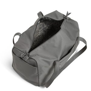 Gray Polyester <b>Duffel</b> <b>Bag</b> with Zipper Closure Large Capacity Sport Gym Travel <b>Bag</b> - Product Image 3