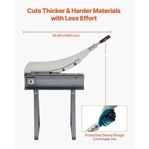 Cesoia a Ghigliottina Automatica da 20 Pollici, Tagliatrice Manuale da Banco per Lavorazione Lamiere Metalliche, Materiale Q235 - Product Image 5