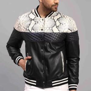 Nouvelle Arrivée Blouson Bomber Hiver Homme Coupe Slim Col Montant 100% Cuir Respirant Personnalisable Style Tendance - Product Image 1