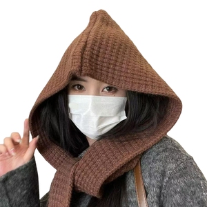 Bufanda de otoño integrada al por mayor para mujer |   Abrigos Térmicos con Capucha para Exteriores de Marca Privada que Aprovechan la Tendencia Cozy Core - Product Image 2