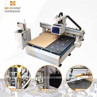 Routeur CNC pour le travail du bois M-shine 1325/2130 ATC, centre de traitement CNC pour le travail du bois avec étiquetage automatique pour la fabrication de meubles