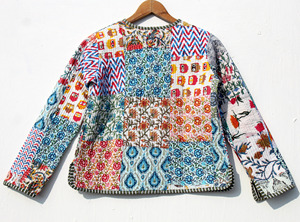 Chaqueta Acolchada de Algodón con Estampado Floral Étnico Bohemio, Transpirable, para Todas las Temporadas, para Mujer - Product Image 6