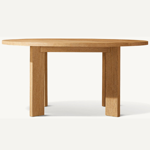 Table ronde en teck écologique pour repas en plein air, en promotion, robuste et durable. - Product Image 3