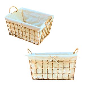 High-Quality Natural Water Hyacinth Seagrass Rattan Bamboo <b>STORAGE</b> <b>BASKET</b> with Metal Frame and Cotton Liner Woven <b>Storage</b> <b>Basket</b> - Product Image 1