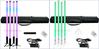 IP65 étanche Pixell DJ Tube 8 pièces avec étui Led 360 couleur sans fil Dmx lumière pour DJ événement scène Club Bar