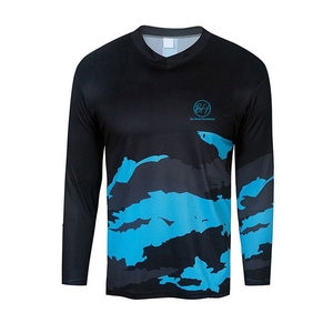 T-shirt de pêche pour homme, dernier design, léger, 100% polyester, respirant, séchage rapide, vêtements de pêche d'été - Product Image 1