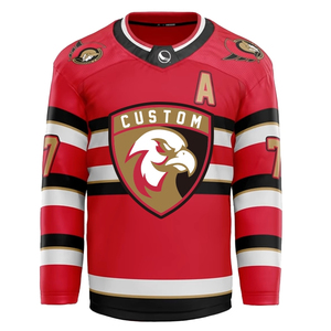 Últimos Modelos de Camisetas de Hockey sobre Hielo para Hombre, Camiseta de Hockey de Equipo, Personalizable en Color y Logotipo, Tejido de Malla, Manga Larga, para Todas las Temporadas - Product Image 1