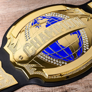 Cruiserweight Championship Custom <b>Bowling</b> Championship Belt Red PU Material Durable Design With Crown Emblem - Product Image 4