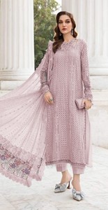 ชุดสัลวาร์ คามีซ ฟอกซ์ จอร์เจตต์ แบบเย็บกึ่งสำเร็จ พร้อมงานปักเลื่อม-สไตล์ทันสมัยสำหรับงานแต่งงานและงานดิวาลี - Product Image 3