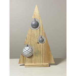 Festive Shelf Display Decorative <b>Wooden</b> and MDF <b>Christmas</b> <b>Tree</b> - Product Image 4