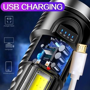 Confezione da 2 Torce LED Ricaricabili USB, 4 Modalità, per Campeggio, Escursionismo, Luce da Lavoro, Ritiro in Logistica Solo per USPS/TMEU - Product Image 5