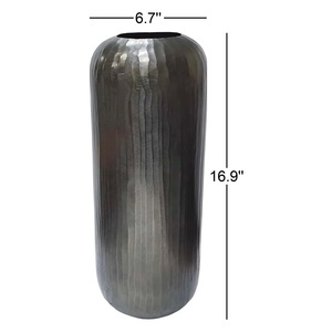 Vase décoratif en métal haut de gamme pour table, porte-fleurs élégant pour la décoration intérieure - Product Image 5