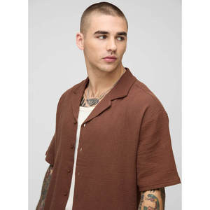 Chemise à manches courtes pour homme avec poche, impression à la demande, livraison directe, chemise habillée imprimée - Product Image 6