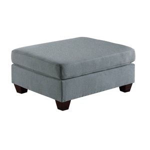 9 pezzi componibili Set componibile da soggiorno in tessuto di lino grigio 3x angolo cuneo 4x poltrone senza braccia 2x pouf - Product Image 6