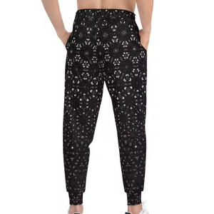 Custom Logo Design Sublimation Lightweight High Quality Casual Men <b>Flared</b> <b>Sweatpants</b> Professional Breathable Eco-Friendly - Product Image 6
