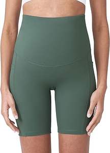 Pantalones Cortos de Ciclismo de Moda para Mujer con Bolsillos, de Cintura Alta, Control de Abdomen, Transpirables, Ideales para Entrenamiento, Yoga, Correr y Embarazo - Product Image 5