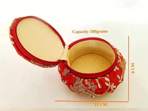 Handmade Embroidered Gift Box Low Cost Stylish <b>Storage</b> Box for Jewelry Accessories and Gift Packaging - Product Image 2