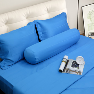 Factory-Price Eco-Friendly 300tc Jacquard Solid Pattern Modern 100% Polyester Microfiber All-Season Luxury Sheet Pillowcase Set - Product Image 3