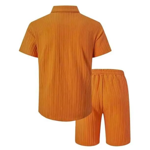 Conjunto de Camisa de Manga Corta Casual con Estampado Digital Hawaiano para Hombre, Talla Grande, Nueva Moda de Verano 2025 - Product Image 3