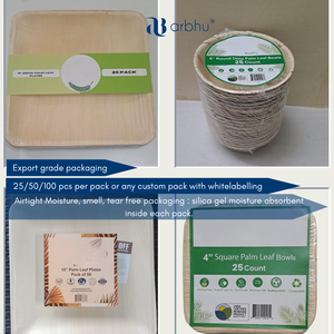 Areca Leaf Bowl Smooth Surface <b>Heat</b> Tolerant Natural Disposable Utensils For Global Distribution Supply Chain - Product Image 3