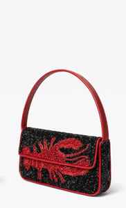 Bolso de Hombro de Mujer con Diseño de Animal Cuadrado y Cuentas Acrílicas Hechas a Mano, Bolso de Mano de Lujo para la Noche - Product Image 2