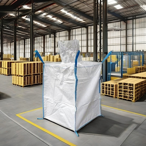 Export Quality Durable 1.5 Ton <b>Polypropylene</b> FIBC Bulk <b>Bag</b> Top Fill Spout Bottom Flat 5:1 Safety Factor Food Construction - Product Image 3