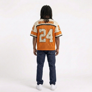Boxy Fit <b>Streetwear</b> Drop Shoulder Tee Cropped Jersey Men <b>90s</b> Vintage Mens Jersey Y2k Shirts Graphic Tees Football Soccer Jersey - Product Image 5