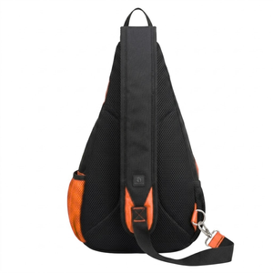 Bolso bandolera unisex, mochila impermeable para el pecho, mochila de hombro para viajes y senderismo con múltiples bolsillos con cremallera - Product Image 4