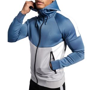 Ensemble de survêtements unisexes d'hiver pour le sport, vente en gros, séchage rapide, imprimé contrastant, 2 pièces, logo personnalisé, avec cordon de serrage, à capuche, grandes tailles - Product Image 2
