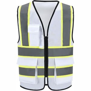 Veste de sécurité décontractée pour hommes et femmes, vêtements de travail à haute visibilité, réfléchissante, multi-poches, conception de logo personnalisée OEM ODM - Product Image 4