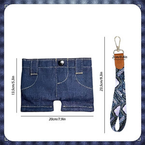 Mini billetera de mezclilla para mujer, monedero pequeño, tarjetero portátil, organizador de efectivo compacto, accesorio diario de moda - Product Image 3
