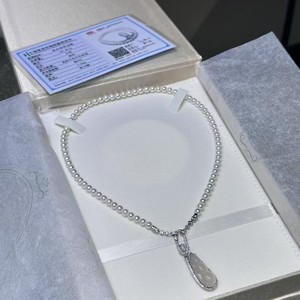 Collar de Perlas de Lujo para el Día de la Madre, Accesorios de Jade con Microdefectos, Regalo Fulu, Colgantes Finos - Product Image 1