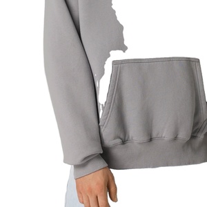 Nouveautés : Sweat à capuche 100 % coton délavé à l'acide pour homme, tricoté, coupe oversize, disponible en différentes couleurs et tailles 2026 - Product Image 5