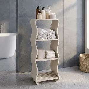 Estante de Almacenamiento Minimalista de 3 Niveles para Baño, Organizador de Toallas y Artículos de Aseo, Diseño que Ahorra Espacio - Product Image 2