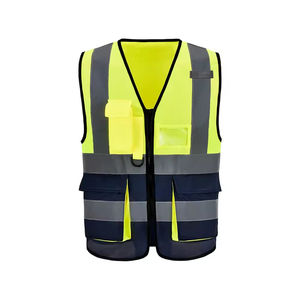 Chaleco de Seguridad Reflectante de Alta Visibilidad, 100% Nailon/Poliéster, ANSI Clase 1, con LED Intermitente, para Trabajadores en Exteriores, Ropa de Seguridad Vial, Chaleco Laboral - Product Image 5