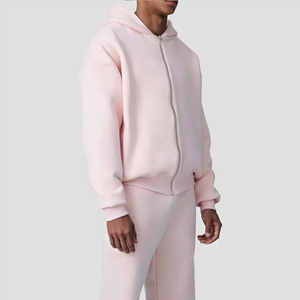 Conjunto de Sudadera y Pantalones Deportivos Personalizados OEM, de Algodón Grueso, Estilo Holgado, para Hombre - Product Image 5