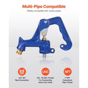 Rubinetto Esterno Antigelo con Filettatura NPT da 1 pollice, Connessione Tubo da 3/4 pollici, Gruppo Idrante Completo, Bibcocks Antigelo - Product Image 2