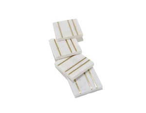 Best Crafted Design <b>Marble</b> <b>Coaster</b> With Brass Strip Stone <b>Coaster</b> With Brass Mats & Pads At very best selling Price - Product Image 1