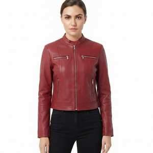 Customized <b>Top</b> Quality Most Popular <b>Women's</b> <b>Leather</b> Jacket Custom Made High Quality Product <b>Leather</b> Jacket for <b>Women</b> Out Wear - Product Image 6