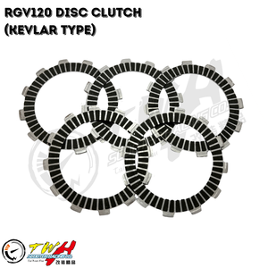 ชุดแผ่นคลัตช์มอเตอร์ไซค์เคฟลาร์ TWH RGV120 ผลิตในไต้หวัน (5 ชิ้น/ชุด) สำหรับ SUZUKI - Product Image 4