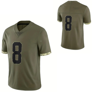 Best Design Custom Made American Football Jersey High Shirts Own Logo Wholesale <b>Cheap</b> Blank Sublimation Short Breathable - Product Image 6