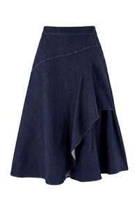 GRACE COLLECTION Women's <b>Denim</b> Cardigan Regular Fit Pencil Silhouette Winter Casual Style <b>Knee</b>-<b>Length</b> Breathable Quick Dry - Product Image 4