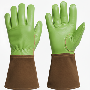 Gants de soudage longs et résistants en cuir de vachette pour hommes – Protection des mains au travail - Product Image 1