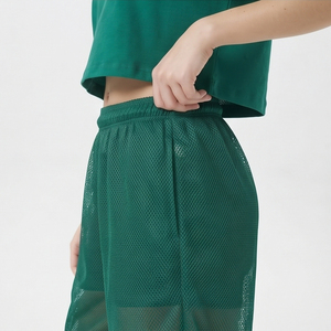 Shorts en maille transparente unisexe pour l'été, 100% polyester, streetwear, séchage rapide, respirant, shorts en maille transparente - Product Image 5