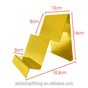 Support de présentation de sac à main en or à 2 niveaux pour boutique - Product Image 4