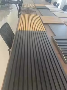 New Design Polyester Fiber Acoustic Panels Rubber Core Popular Interior Decoration Sound Proof Wall Panels for Wall Decoration - Product Image 6