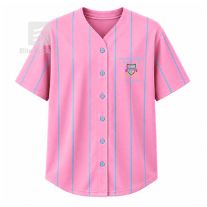 Camiseta personalizada de la hermandad Gamma Phi Delta con logo bordado en la parte delantera, color rosa y azul cielo, manga corta para mujer, ropa griega. - Product Image 1